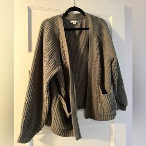 Size small green American eagle cardigan with pockets